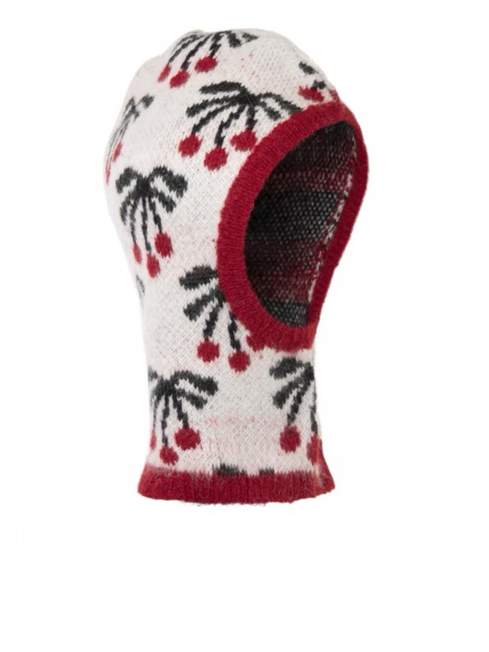 Shrimps Brixton Balaclava in Cream and Cherries